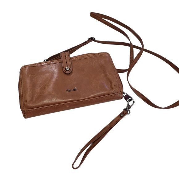 The Sak Brown Leather Crossbody Purse, Approx.  8 x 4.5 - Picture 1 of 8